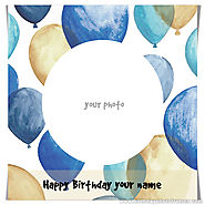 Happy birthday card maker with photo