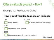 Productize your giving options to drive donor engagement