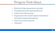 Make the first giving experience memorable to drive engagement
