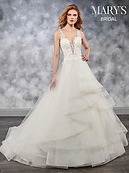 Bridal Wedding Dresses | Style - MB3042 in Ivory/Nude or White/Nude Color