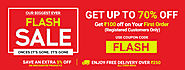Up to 70% + Flat 5% Off Flash Sale Online | Best Shopping Offers