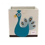 3 Sprouts Storage Box - Blue Peacock