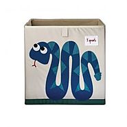 3 Sprouts Storage Box - Blue Snake