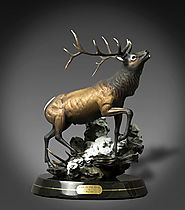 Life Size Elk Statues Call of the Wild | Elk Statues Outdoor | Barry Stein