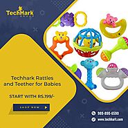 Techhark Rattles and Teether for Babies