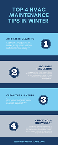 Top 4 HVAC Maintenance Tips In Winter