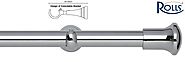 Shop Now! Rolls 28mm Neo Trumpet Chrome Eyelet Curtain Pole at an Affordable Price