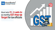 Govt sets ₹1.1 Lakh Cr as monthly GST mop-up target for tax officials | HostBooks