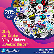 Sturdy and Durable Vinyl Stickers With 20% Discount | RegaloPrint, New York City