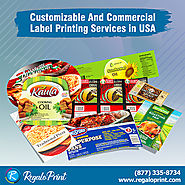 Customizable and Commercial Label Printing Services USA | RegaloPrint