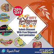 20% Labels Discount With Free Shipment And Lamination | RegaloPrint