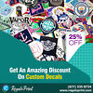 FreeAds24 - Get 25% Discount On Custom Decals With Free Shipment - RegaloPrint
