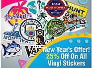 New Year’s Offers! 25% Discount On All Vinyl Stickers