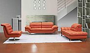 Modern and Contemporary Leather Living Room Sets
