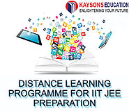 Distance Learning Programme for IIT JEE Preparation