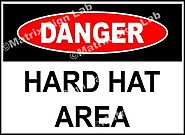 Danger Hard Hat Area Sign and Images in India with Online Shopping Website.