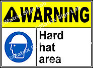 Warning Hard Hat Area Sign - MSL1540 and Images in India with Online Shopping Website.