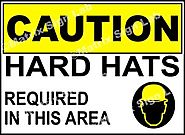 Hard Hats Required In This Area Sign and Images in India with Online Shopping Website.