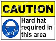 Hard Hat Required In This Area Sign - MSL19047 and Images in India with Online Shopping Website.