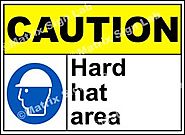 Caution Hard Hat Area Sign - MSL19080 and Images in India with Online Shopping Website.