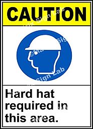 Hard Hat Required In This Area Sign - MSL19160 and Images in India with Online Shopping Website