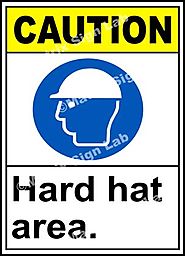 Caution Hard Hat Area Sign - MSL2966 and Images in India with Online Shopping Website.
