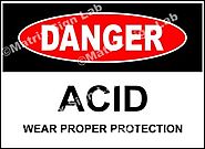 Acid Wear Proper Protection Sign and Images in India with Online Shopping Website.