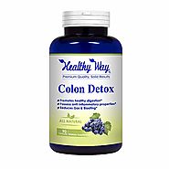 Healthy Way Pure Colon Cleanse for Weight Loss - Max Strength, Natural Colon Detox Cleanser - NON-GMO USA Made 100% M...