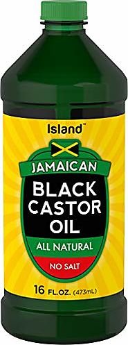 Island Jamaican Black Castor Oil Huge 16 oz Bottle for Hair Growth