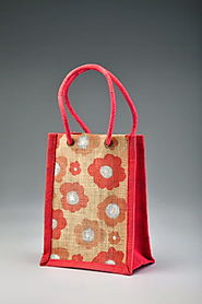 Jute Toy Bag With I Let rope handle