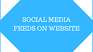 Social media feed on website