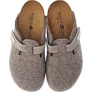 Haflinger Boiled Wool & Leather Clogs for Women