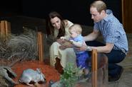 Prince George meets the Easter Bunny