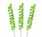 Tesla's Lime Tiny Twist Pops Green & White 48 Count