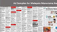 Malayala Manorama Advertisements | Classified and Display Ad Booking Online