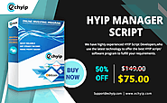 Fully Secure & Best HYIP Manager Script