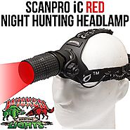 Wicked Lights ScanPro iC Night Hunting Headlamp with RED Intensity Control LED for coyote, predator, and hog hunting