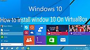 How to install windows 10 on VirtualBox in Hindi