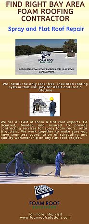 Find Right Bay Area Foam Roofing Contractor