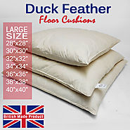 Details about  Pack of 6 Large 100% Natural Duck Feather Cushion Pad Filler Insert