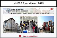 JKPSC Recruitment 2019: Applications Has Sought for Recruitment of Assistant Engineer - FREEJobALERT: Recruitment New...