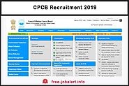 CPCB Recruitment 2019: Invited application for the post of Junior Research Fellow (JRF) - FREEJobALERT: Recruitment N...