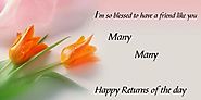 Happy Birthday Wishes Friend Quotes - Good Morning Flower images HD Free Download and Quotes