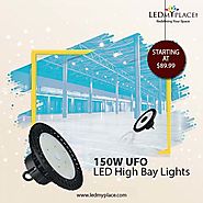 Buy DLC Certified 150W LED UFO High Bay in Lowest Price at LEDMyplace -USD 90