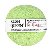 Kush Queen Relieve bath bomb | CBD and THC | Pot Valet