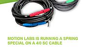 SC 4/0 Power Distribution Cable Assemblies - 10% Off at Motion Labs