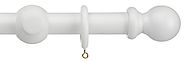 Shop Now! White Wooden Curtain Poles at Best Price