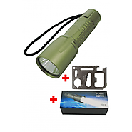 DIY TECH UK - IncrediBeam Mini 12cm Pocket Torch + FREE 14 IN 1 WALLET TOOL - Latest Super-Bright LED - 300m Long Ran...