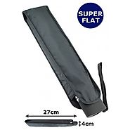 4cm ULTRA FLAT WINDPROOF Umbrella - STRONG Reinforced Frame With Fiberglass - Auto Open and Close - StormDefender Fla...