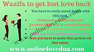 Wazifa to get lost love back in 3 days- wazifa for love